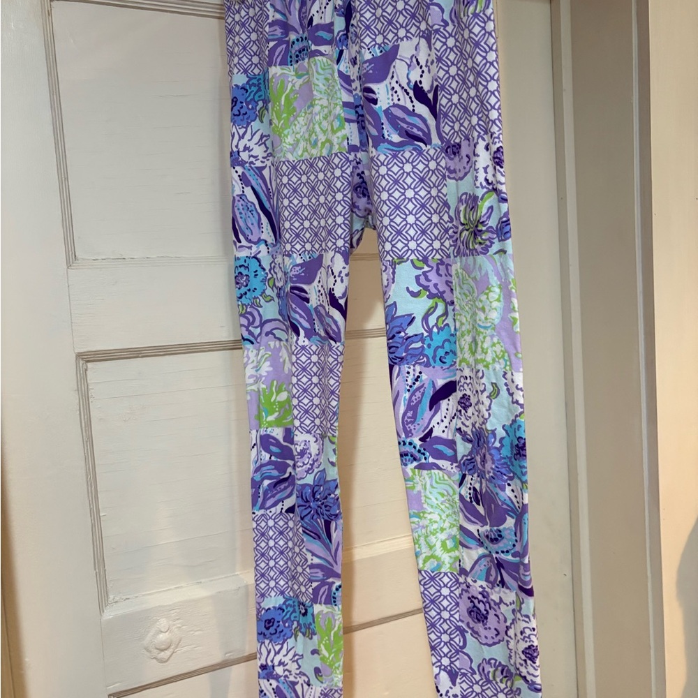 Lilly Pulitzer Purple and Blue Kids Leggings